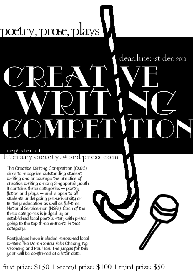 Creative Writing Competition 2010 Poster